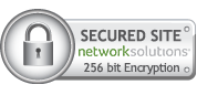 Website Site 256 bit Encryption Security Seal by Network Solutions